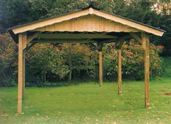 Carport met zadeldak op maat