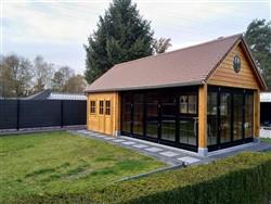 Eiken tuinhuis bijgebouw 01