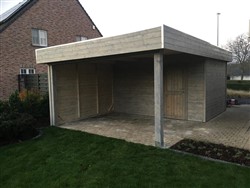 Tuinzithoek volledig op maat gemaakt