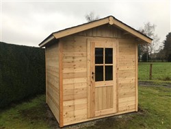 Houten tuinhuisje met berging