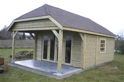 Tuinhuis op maat gebouwd